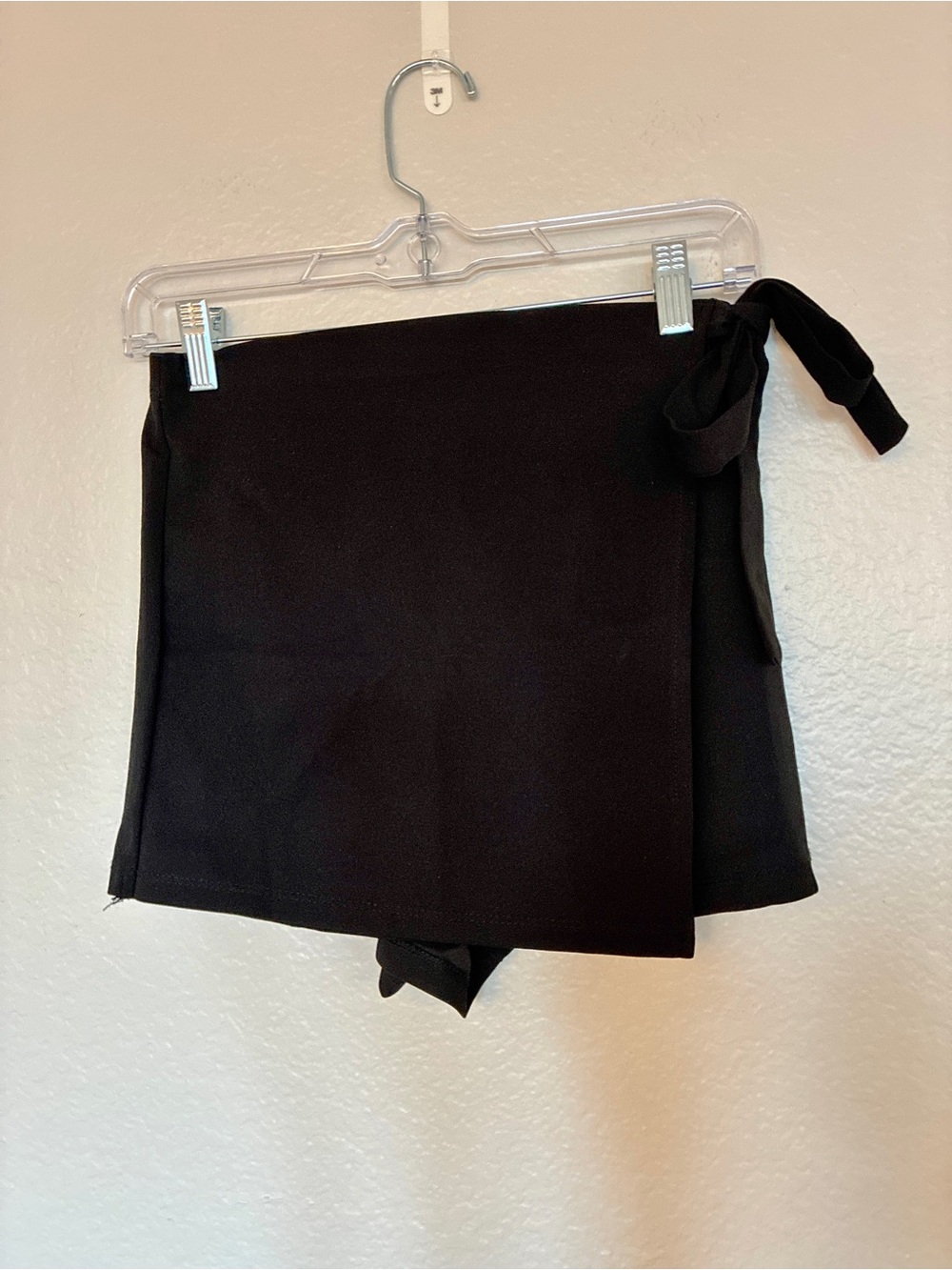 Forever 21 Black Wrap Skort with Side Tie Size S Grunge Y2K